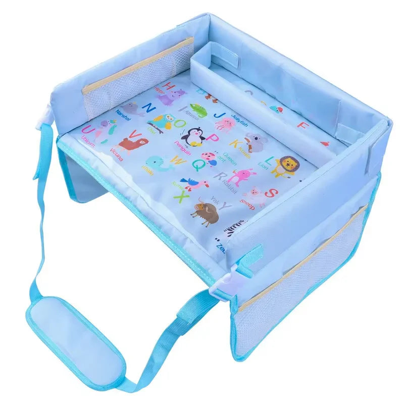 Baby Seat Tray Small Plate Children's Car Dining Table Multi-functional Waterproof Storage Interior Accessories