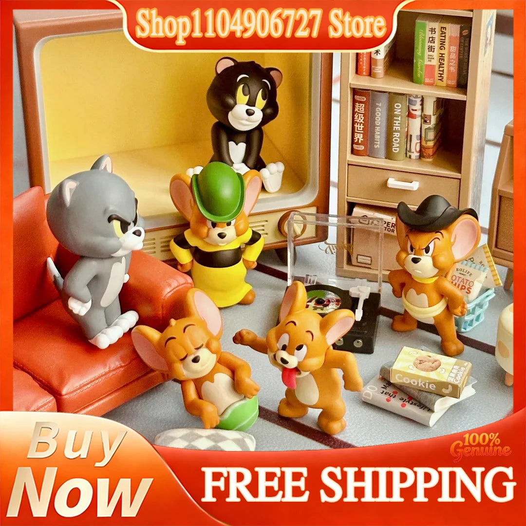 52TOYS Tom And Jerry Minime Series 2 Blind Box Collectible Trendy Figurine Desktop Decoration Cartoon Home Decor For Adult Fans