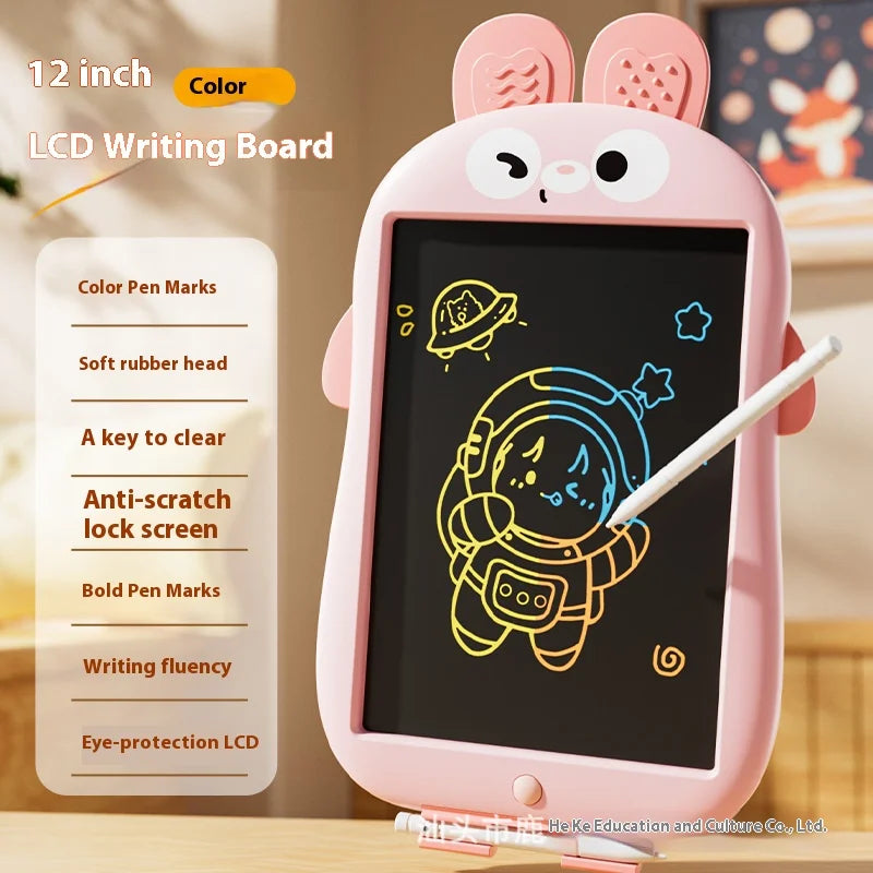 Children's Early Education 12 Inch LCD Drawing Board Toy, Baby Graffiti Handwriting Board, Charging Puzzle, Birthday Gift