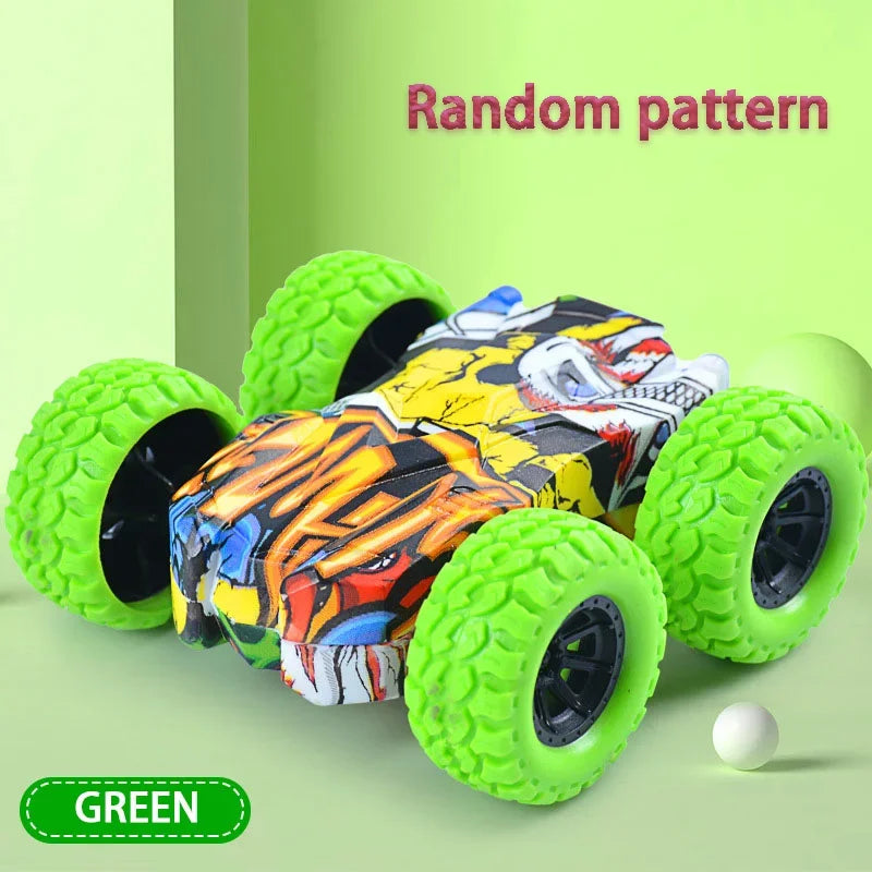 Children's Toy Car, Fun Double-Sided Car, Inertial Safety, Anti-Collision and Anti-Fall, Children's Anti-Fall Model, Sliding Off-Road Vehicle