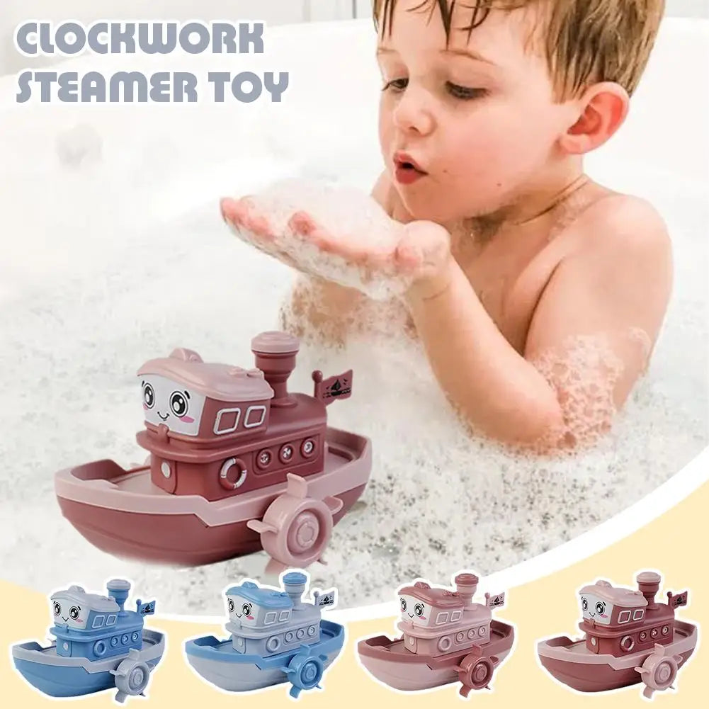  Bath Toy Swimming Water Toys Cartoon Soft Rubber Car Boat Float Squeeze Sound Water Spray Kids Water Play Toys Gifts