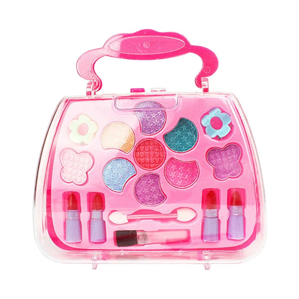 Princess Toys Girl Makeup Tools Set Suitcase Cosmetic Pretend Play Kit Kids Gift 1 Set Suitcase Plastic Eco-friendly Easy To Use