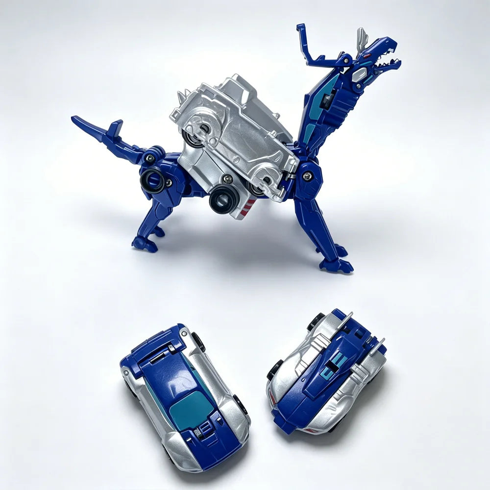 2-in-1 Crash & Transform Car Toy - Two Cars Automatically Transform Into a Cool Robot After Colliding, No Battery Required, 2pcs