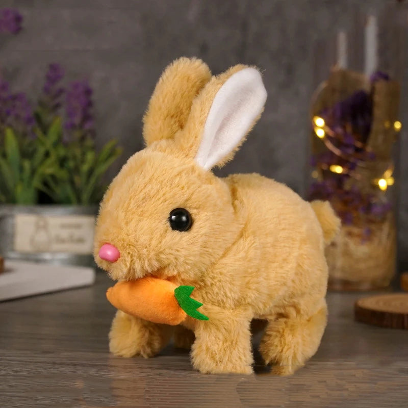Children Puzzle Electronic Toys Electric Stuffed Rabbit Walk Bark Nod Birthday Parties Holiday Gifts Room Decoration