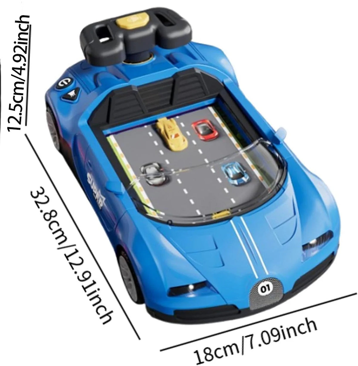 Kids Simulation Driving Game Racing Adventure Sports Car Toy Interactive Educational Obstacle Course Toys for Boys Gift