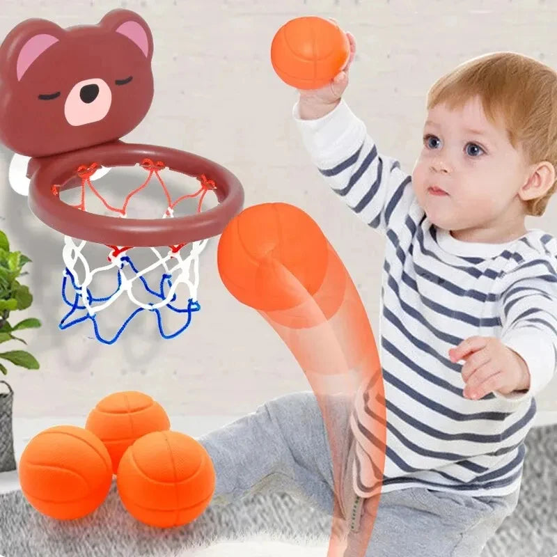Baby Bath Toys Suction Cup Shooting Basketball Hoop With 3 Ball Bathroom Bathtub Shower Toy Kid Play Water Game Toy For Children