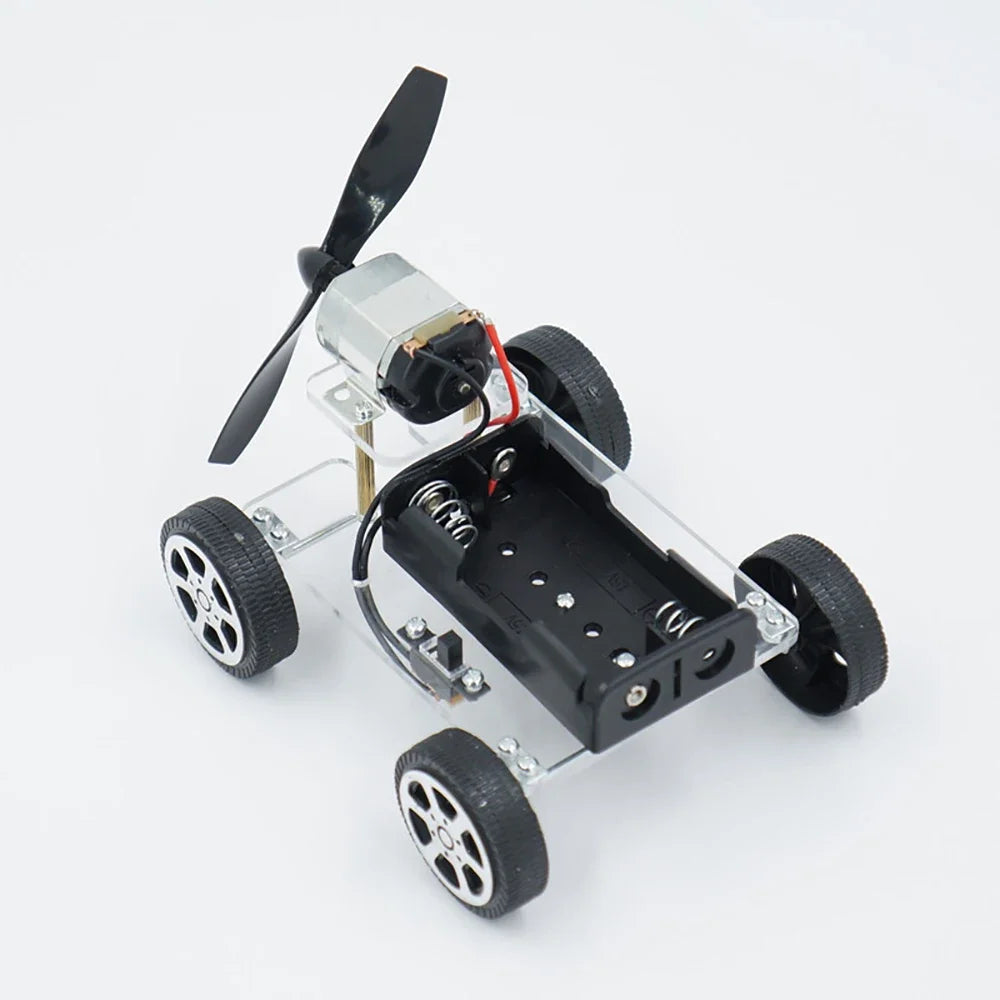 DIY Wind Power Car Electronic Kit Technology Science Toys Educational Kits for Children Experiment Creative Invention School Toy