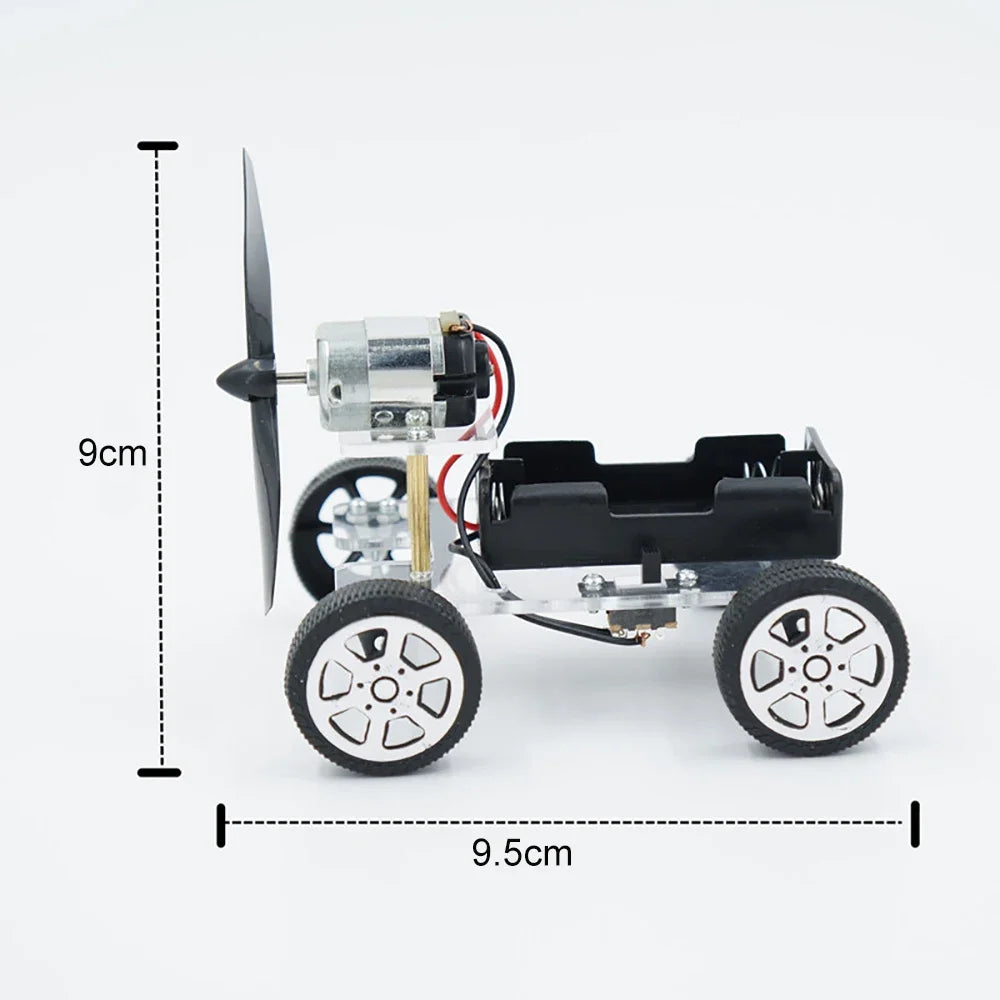 DIY Wind Power Car Electronic Kit Technology Science Toys Educational Kits for Children Experiment Creative Invention School Toy