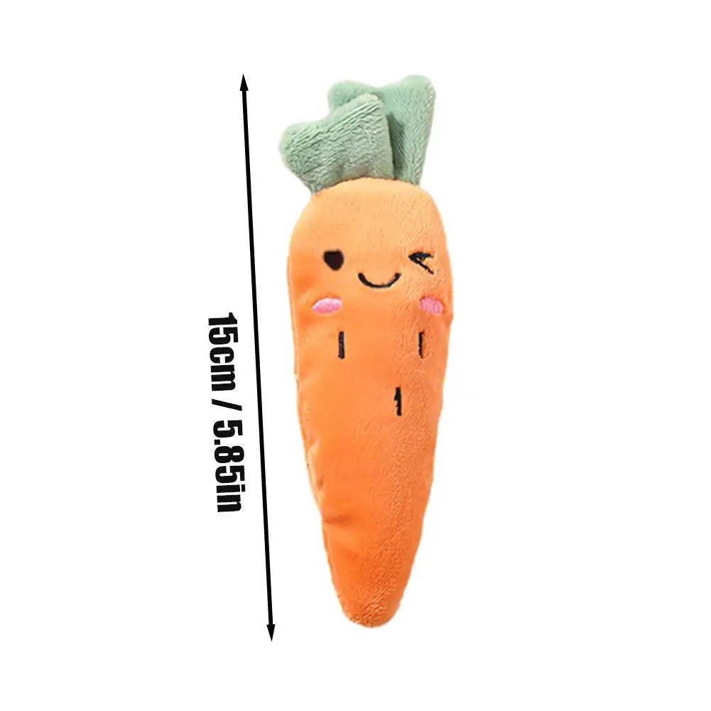 Baby Anti-startle Hand-held Doll For Toddler Plush Bananas Doll Fine Motor Skill Development Toy Carrot Doll