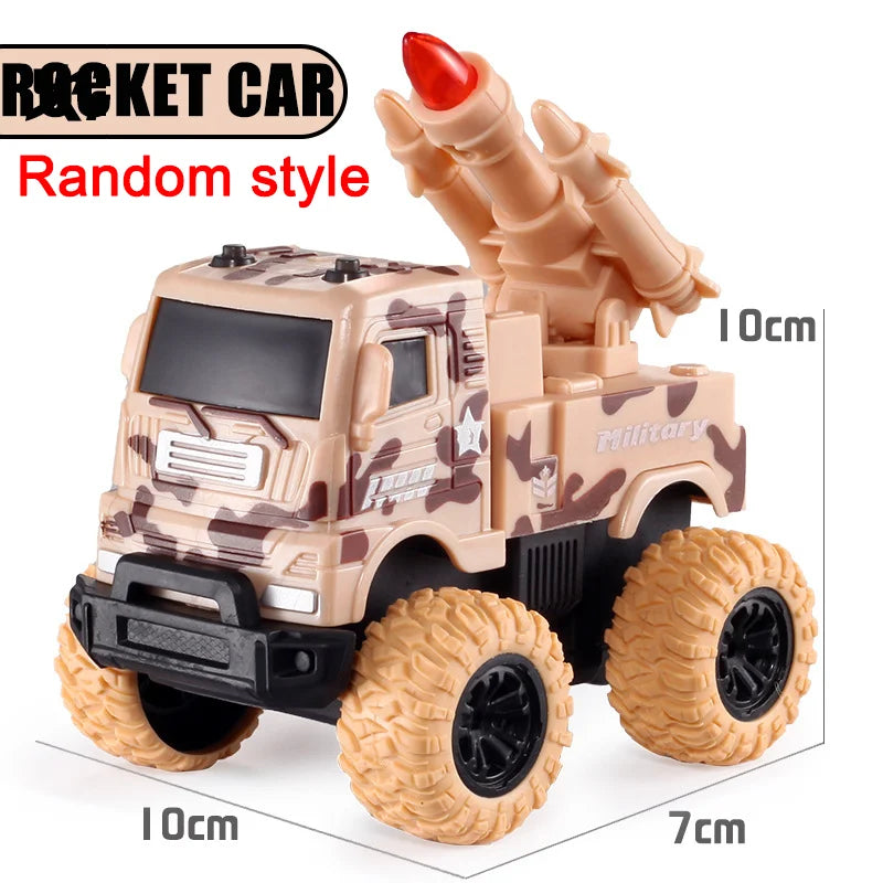 Pull Back Toy Car  Inertial Rotation Car Four-wheel Drive Off-road Vehicle SUV Racing Power Car Children's Toy CarGift