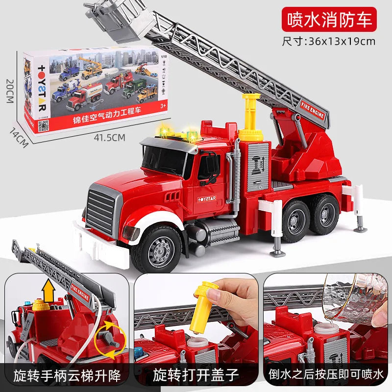 B456 Boy's Toy Car A super-large Wood Transport Vehicle Model Toy ABS Material Engineering Vehicle