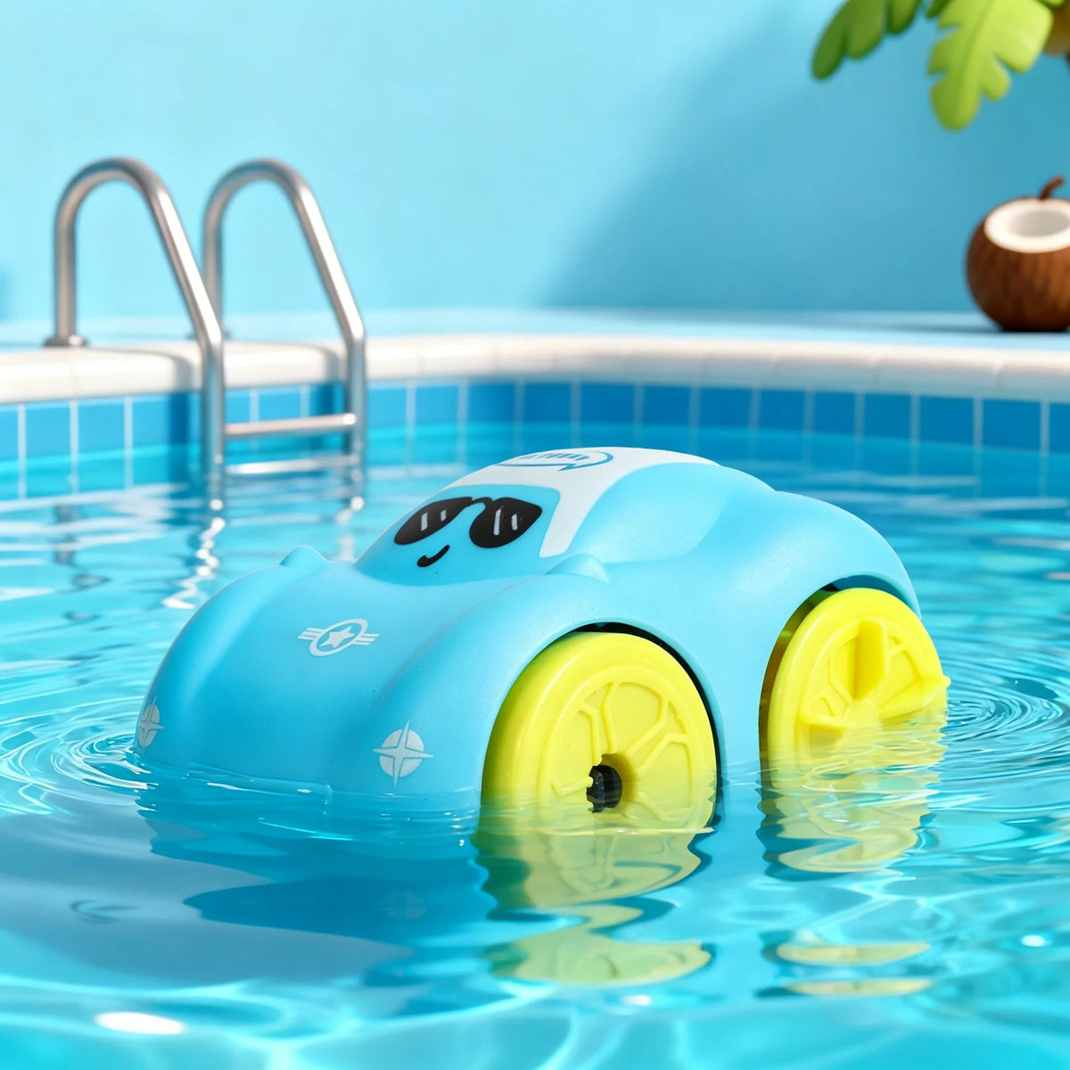 Baby Bath Toys Amphibious Cars Amphibious Floating Car Toy Kid Bathing Cartoon Swimming Water Outdoor Playing Toy for Kids Gifts