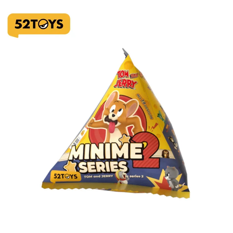 52TOYS Tom And Jerry Minime Series 2 Blind Box Collectible Trendy Figurine Desktop Decoration Cartoon Home Decor For Adult Fans