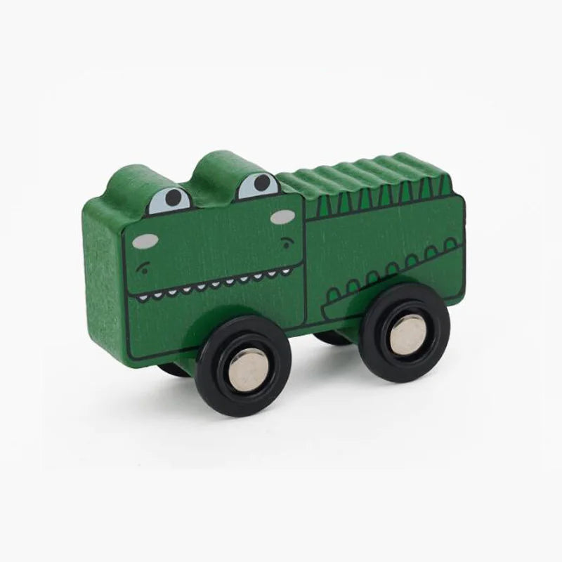 Wooden Car Toys for Toddler Push and Go Vehicle Christmas Birthday Gift for Kids Compatible with All Major Brands Wooden Track