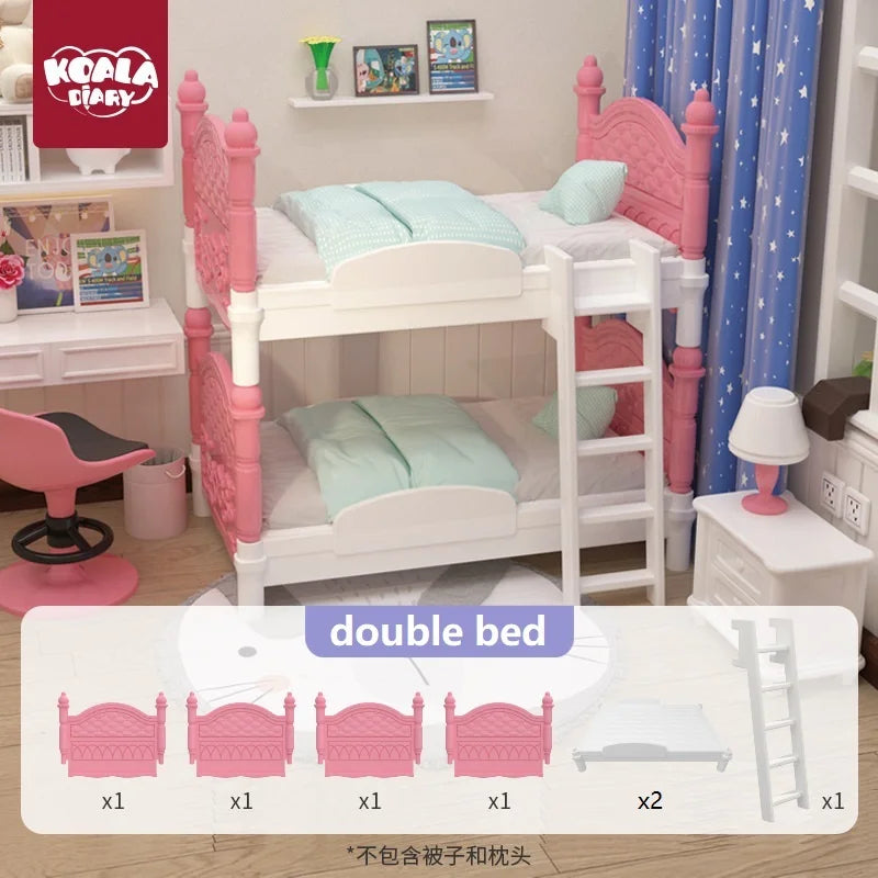 Original Toys Miniature Items Furniture Family Toys Dollhouse LivingRoom Bathroom Kitchen Set Pretend Creative Ideas Kids Toys