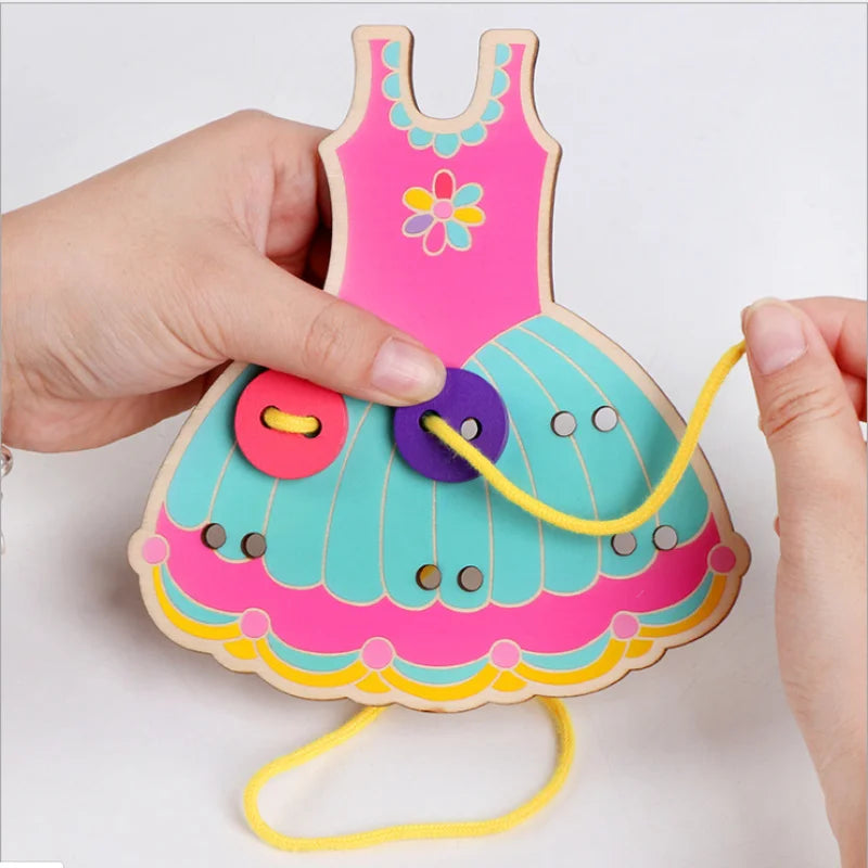 Montessori Wooden Toys for Babies 1 2 3 Years Boy Girl Gift Baby Development Games Wood Puzzle for Kids Educational Learning Toy