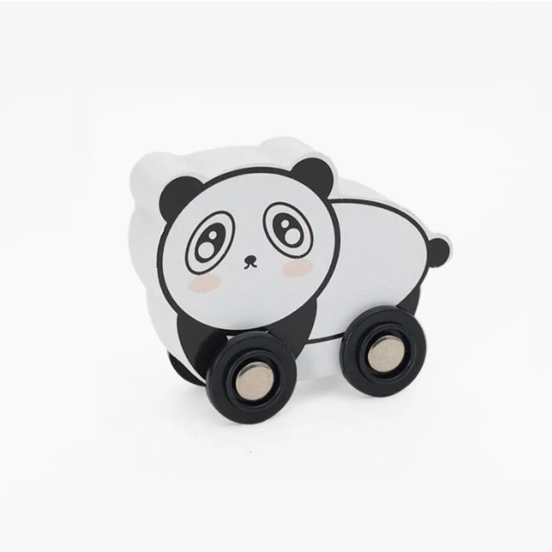 Wooden Car Toys for Toddler Push and Go Vehicle Christmas Birthday Gift for Kids Compatible with All Major Brands Wooden Track