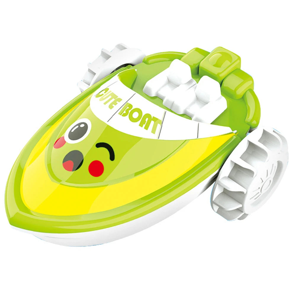 Baby Bath Toys Children Bathing Cute Swimming duck Water Playing Toys Clockwork Car Cartoon Vehicle Baby Bath Toy for Kids Gift