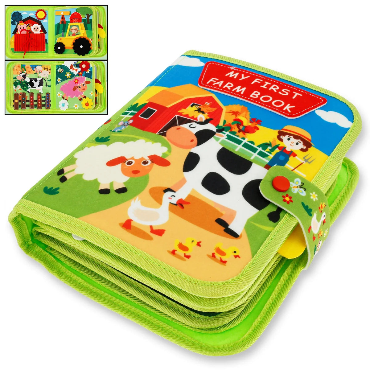 Soft Baby Felt Books Educational Sensory Toy for Toddlers Soft Activity Busy Book Felt Cloth Animals Sensory Quiet Books