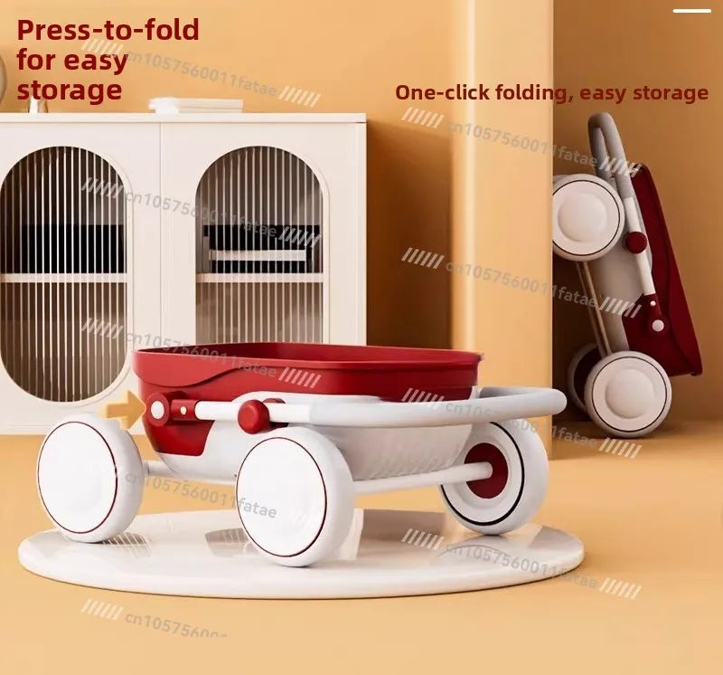 Baby Walker Stroller Multi-functional 1-2 Year Old Baby First Birthday Gift To Help Walk Toddler Toy Car