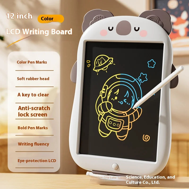 Children's Early Education 12 Inch LCD Drawing Board Toy, Baby Graffiti Handwriting Board, Charging Puzzle, Birthday Gift