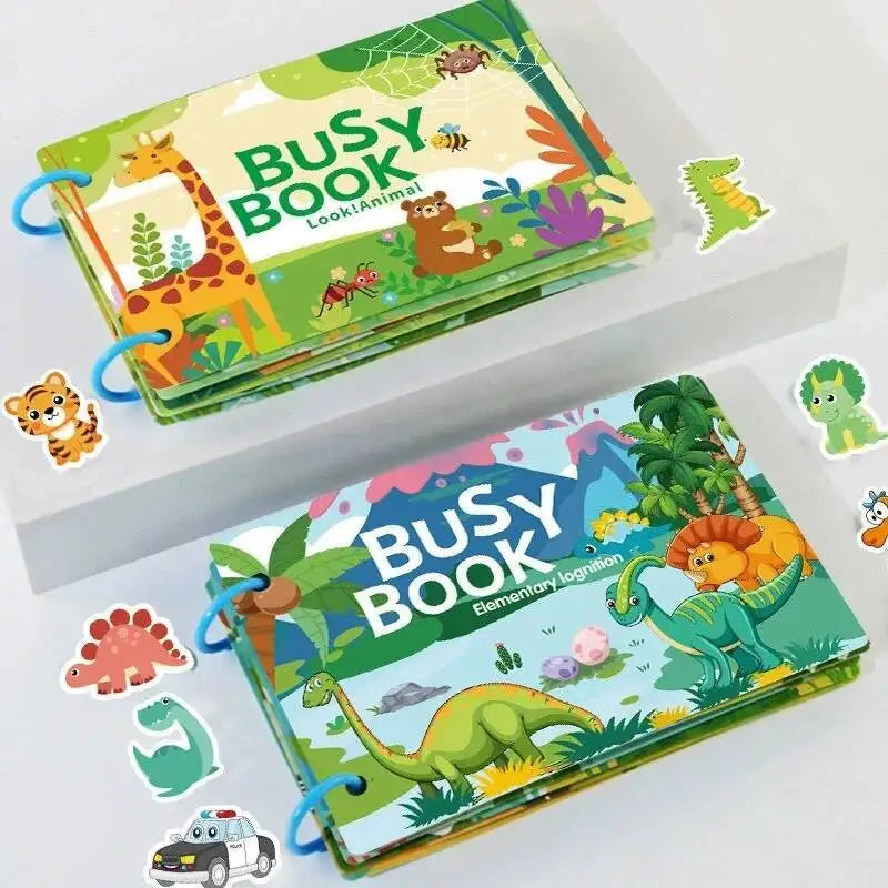 Montessori Busy Book My First Quiet Book Paste Early Learning Education Toy Children Toy Matching Game for Baby 3 4 5 Years