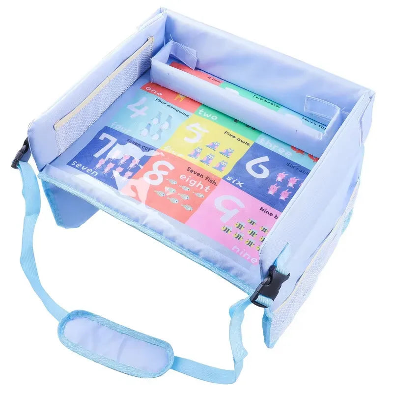 Baby Seat Tray Small Plate Children's Car Dining Table Multi-functional Waterproof Storage Interior Accessories