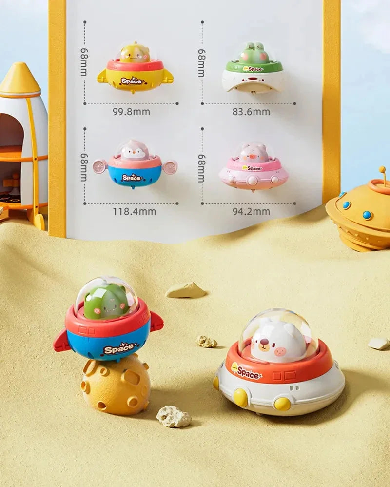 Kids press toy car baby pullback inertia star car baby puzzle boys girls kindergarten gifts