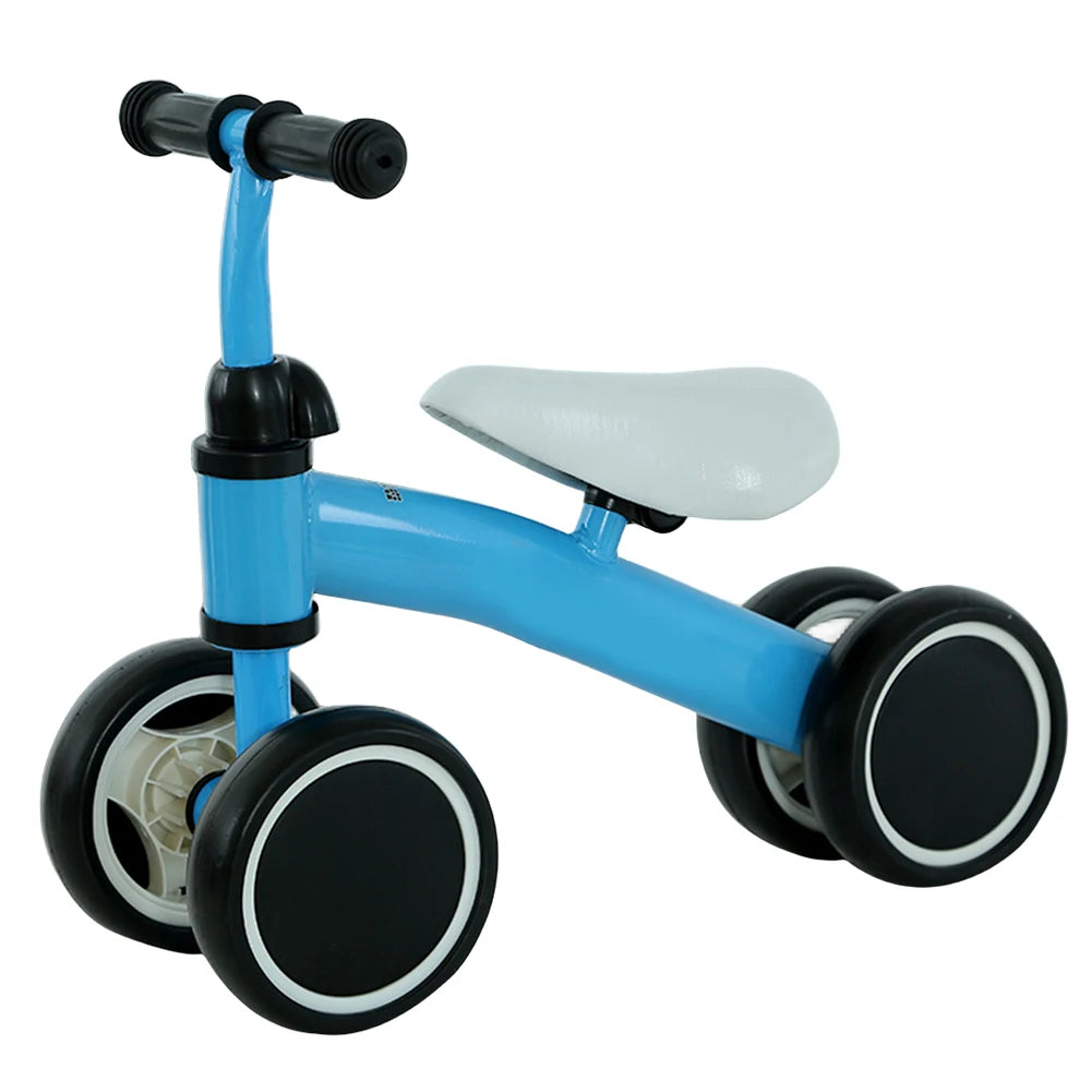 Baby Balance Bike Toddler Balance Bike Ergonomic Seat Baby Walker 4 Wheels No Pedals Riding  for 1-3 Years Old Kids
