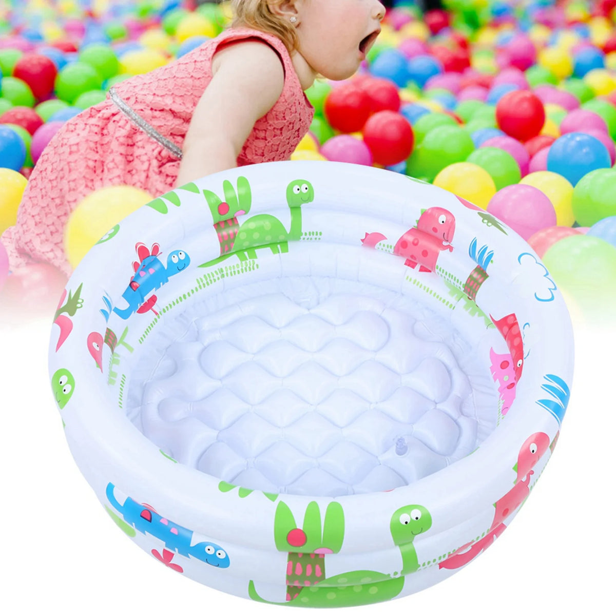 60cm/23.6in With Eco-friendly PVC Material Baby Pool Inflatable Little Pump Pool Wear-Resistant For Babies Kids Training