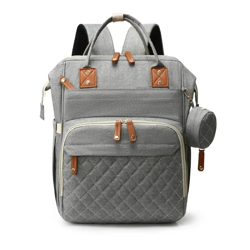 Diaper Bag with Changing Station 3 in 1 Baby Diaper Backpack with Foldable Changing Pad, Large Travel Back Pack for Girl Boy