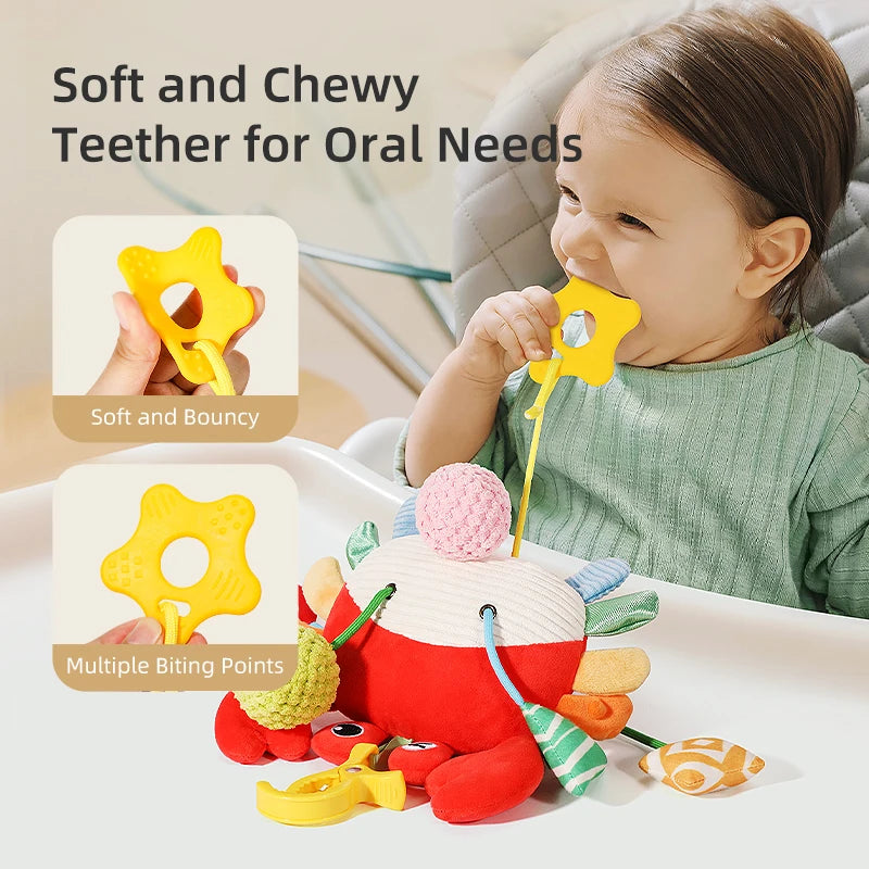 Car Seat Toys Newborn Toys Stroller Toy Baby Toys Carseat Toy for Infants for Carseat Stroller Crib with Music Rattles Teether