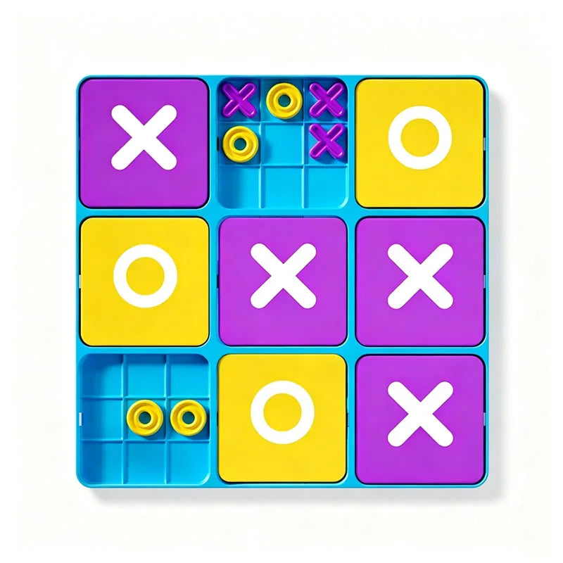 Classic Tic Tac Toe Strategy Board Games Family Interactive Entertainment Party Favors Educational Toys For Kids & Adults Fun