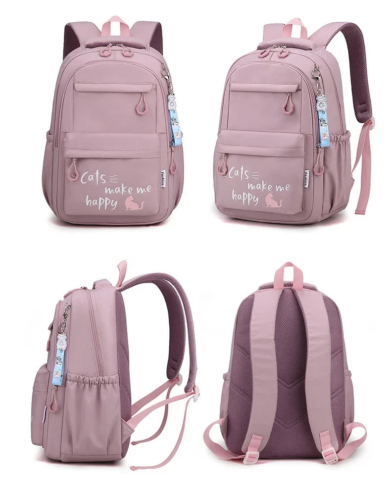 Backpack School Bag Girl Back Pack For Children Kid Child Teenager Female Class Schoolbag Primary Women Bagpack Teen Bookbag Kit