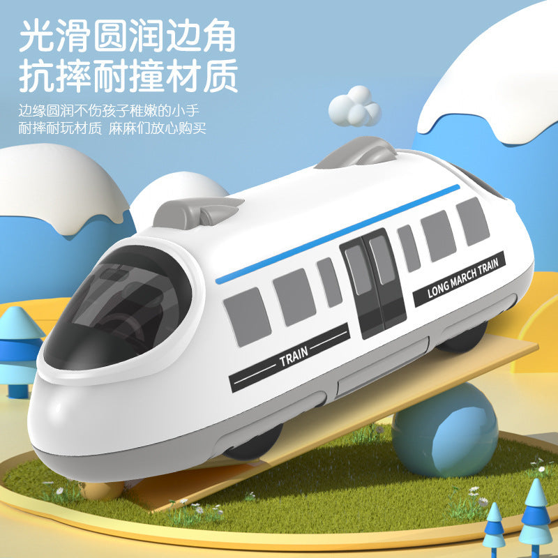 Dropshipping Children's Toys for Boys, Baby Educational Cartoon Toy Cars, Pull-Back High-Speed ​​Rail Trains, Street Stall…