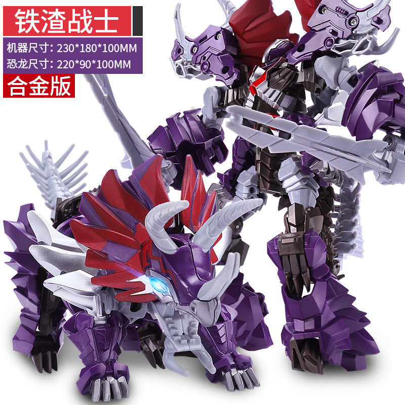 Transforming Toy Model Car Robot Bumblebee Dinosaur Grimlock Action Figure Alloy Genuine Children's Toy for Boys - [Alloy…