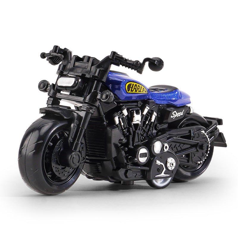 Cross-border generation children's toy boy baby simulation alloy motorcycle ornaments key chain model toy car - {blue…