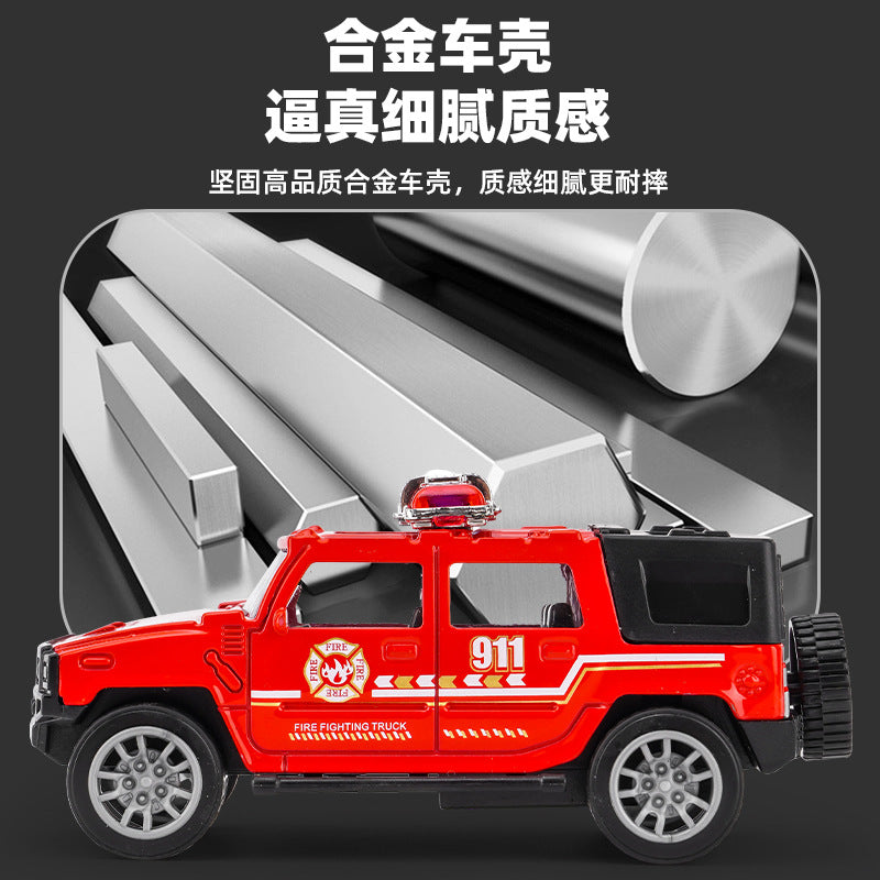 Internet Celebrity Kidsren's Toy Car Model Boy Baby Educational Toy Artificial Alloy Pull-Back Off-Road Vehicle Stall Toy…