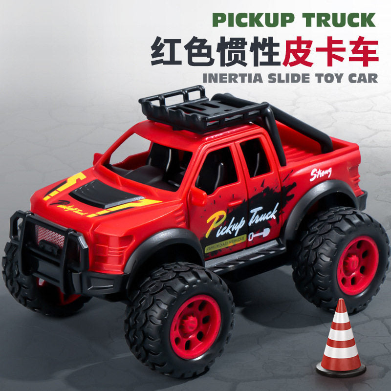 Toy Car Kidsren's Cartoon Mini Convertible Car Artificial Plastic Mini Car Model Boy Girl Car - [red] 899-25 inertia pickup…