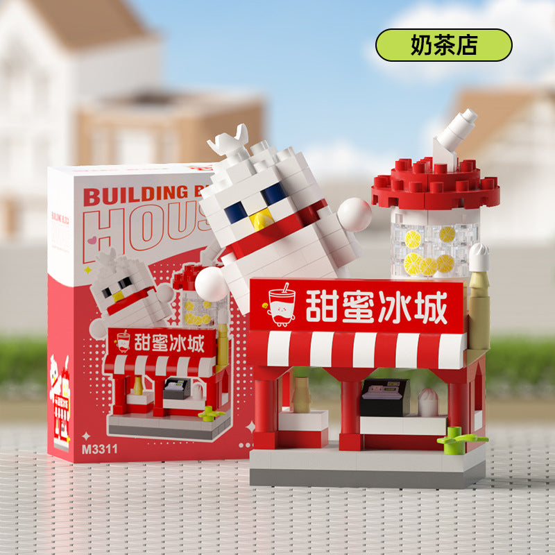 Compatible with Le Dream Store Micro-Particle Building Blocks, Street Scene Ornaments, Children's Educational DIY Toys ​…