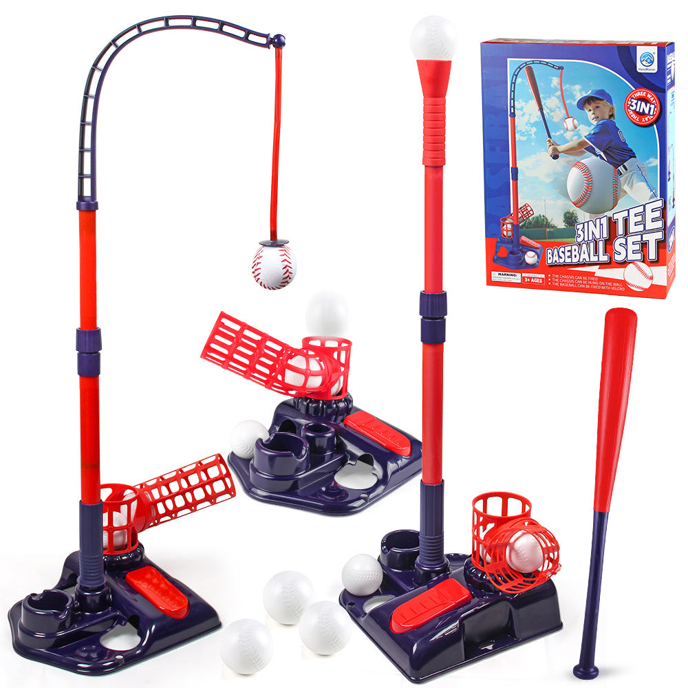 Cross Border Outdoor Sports Toy One Button Launcher Baseball Launcher Three-in-One Baseball Trainer Sports Toy - image 4
