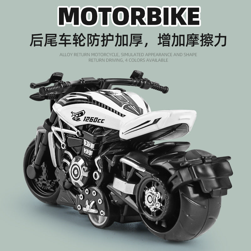 Alloy Motorcycle Model Ornaments Motorcycle Toys Cake Baking Decoration Ornaments Simulation Racing Boy Toy Car - image 3