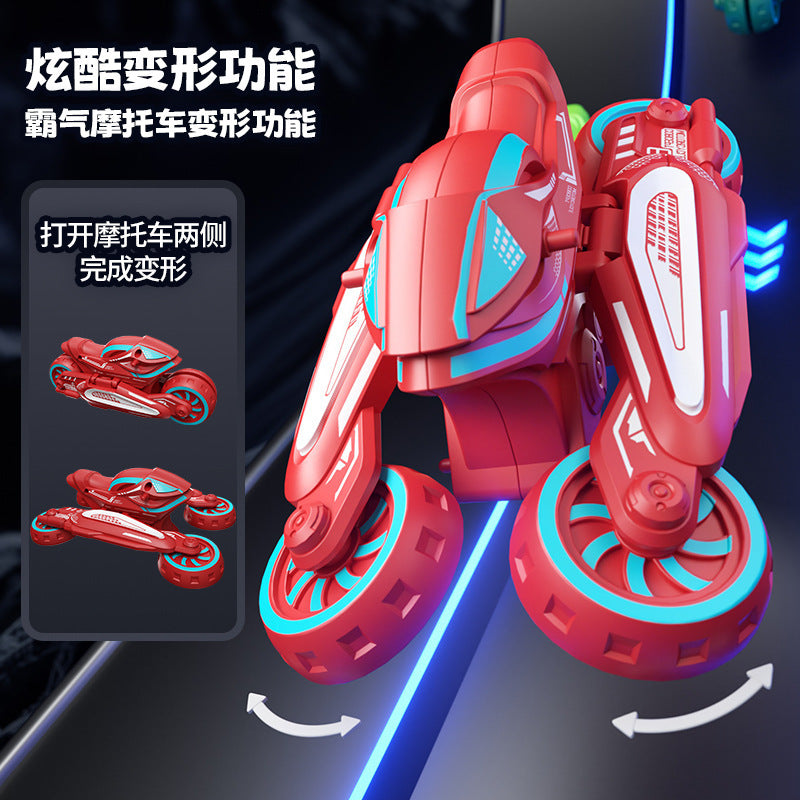 Inertial Deformable Motorcycle Toy Car Boy Girl Interactive Toy Car Wholesale Inertial Drift Competition - image 2