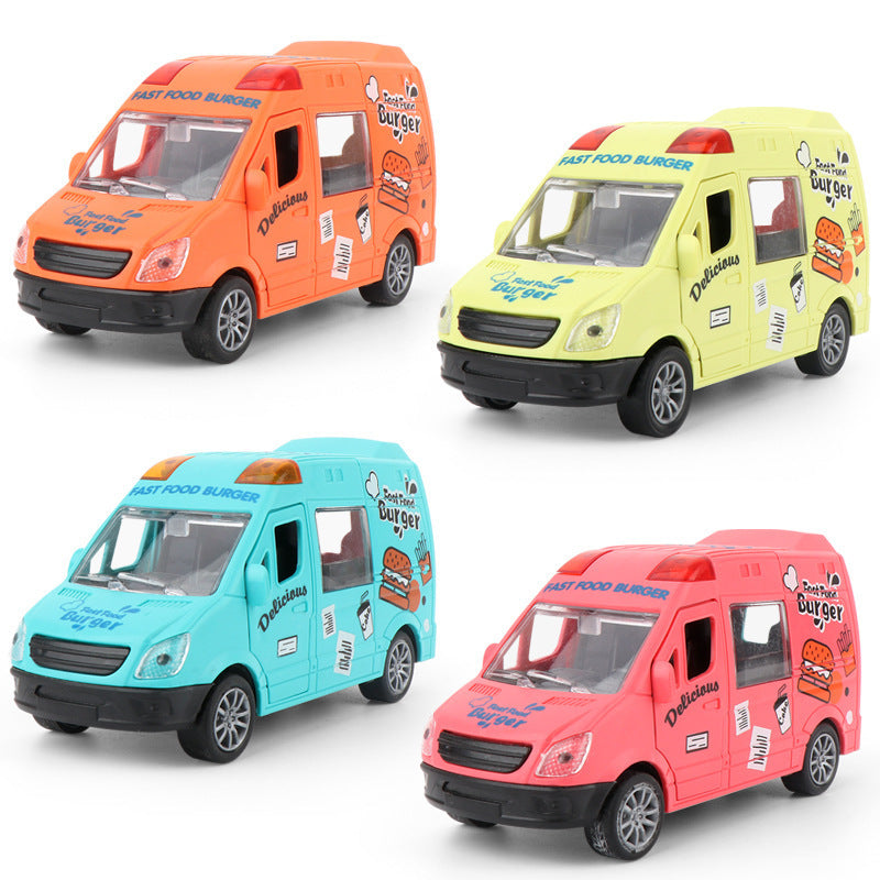 Tiktok Cross-Border Children's Toy Set: Hamburger Fast Food Inertia Car, Pretend Play Shopping Set, Boys' Educational Toys…