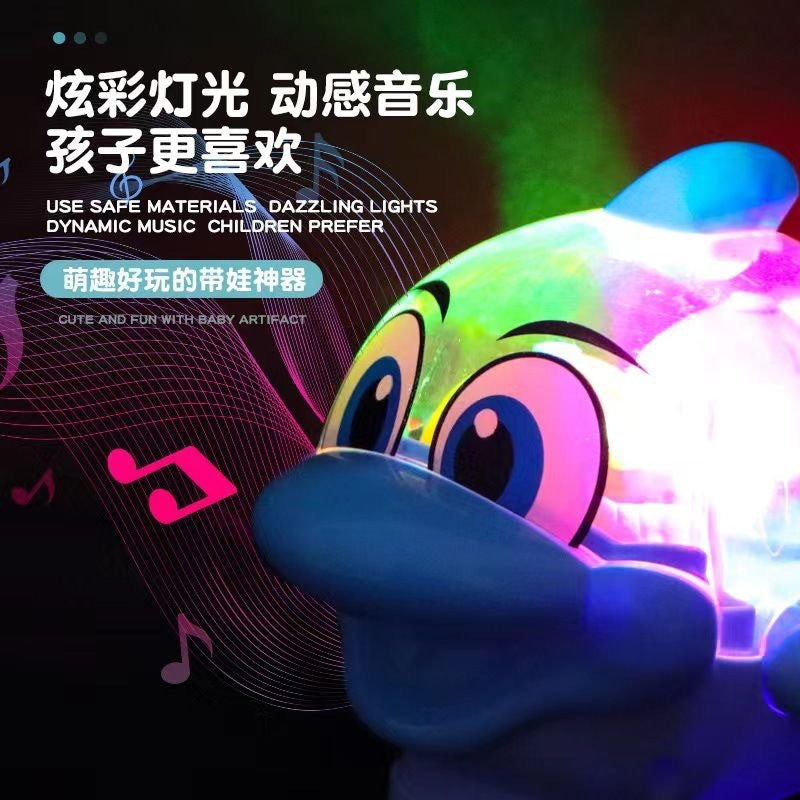 Factory In-Stock Children's Electric Gear-Dripping Dolphin Toy with Cool Lights and Music, Popular Gear Fish Toy Wholesale…