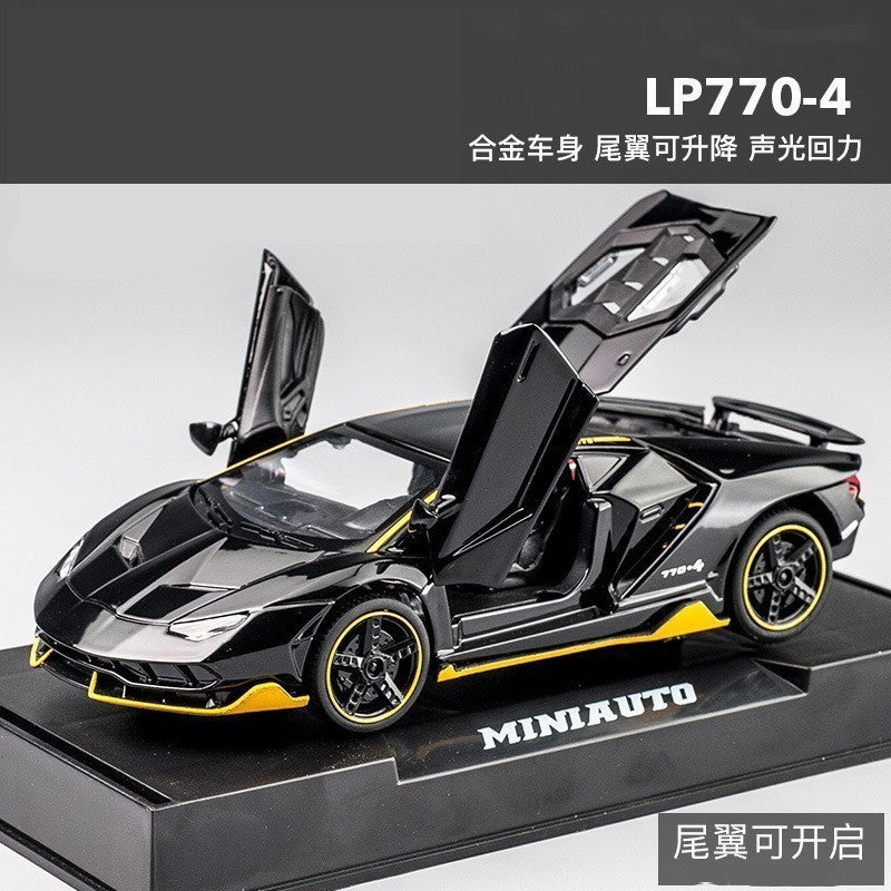 1:32 Supercar Lp780 Alloy Car Model Simulation Sports Car Racing Car Boys' Children's Toy Collectible Display Piece…