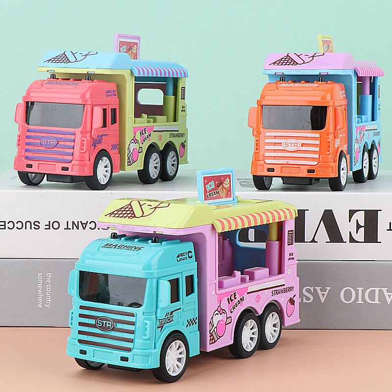 Tiktok Cross-Border Children's Toy Set: Hamburger Fast Food Inertia Car, Pretend Play Shopping Set, Boys' Educational Toys…