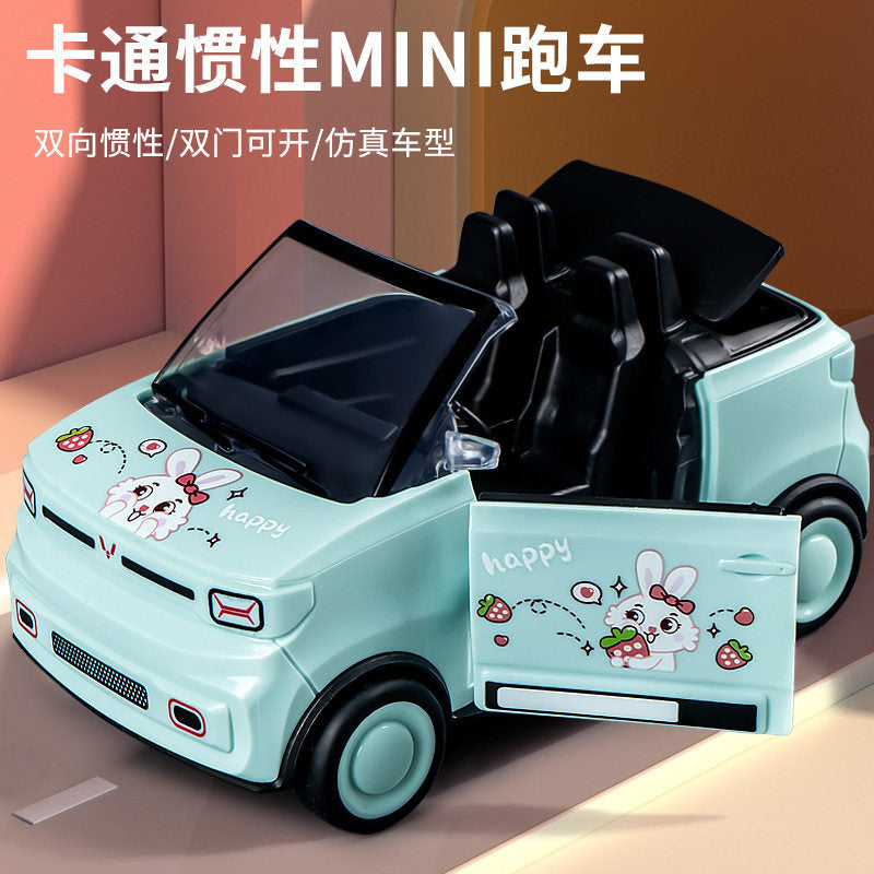 Toy Car Kidsren's Cartoon Mini Convertible Car Artificial Plastic Mini Car Model Boy Girl Car - [green] mini convertible…