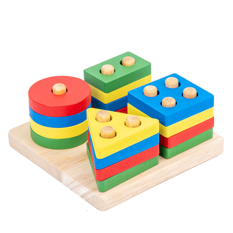 Early Education Benefit Intelligence Building Blocks Infant Children's Wooden Toys Wound Beads Xylophone Preschool…