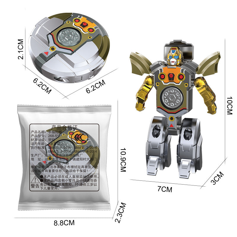 Fidget Spinner Mecha Robot Robot Dog Transforming Tank Gyro Spinning Top Children's Toy to Develop Grip Ability - Robot…